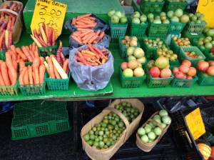 All the colourful vegetables!