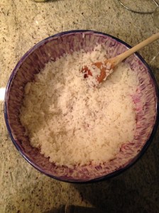 Sticky rice cooling down.